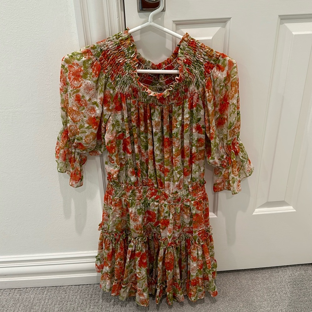 Misa off the shoulder floral dress